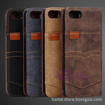 fashion style phone cover leather book case for iPhone 7